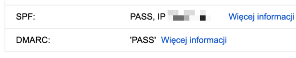 Wynik testu dhosting: SPF, DKIM i DMARC