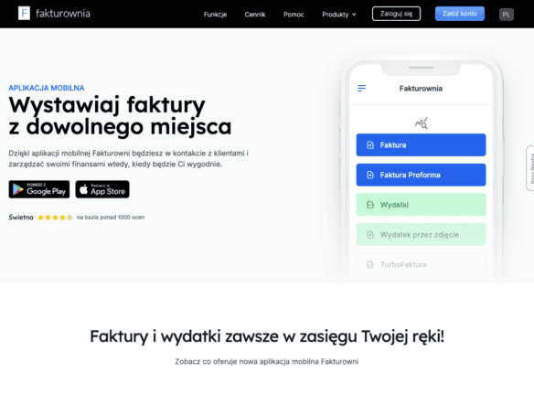 Aplikacja Fakturownia
