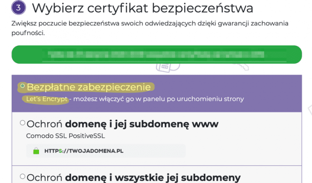 Darmowy SSL w Zenbox